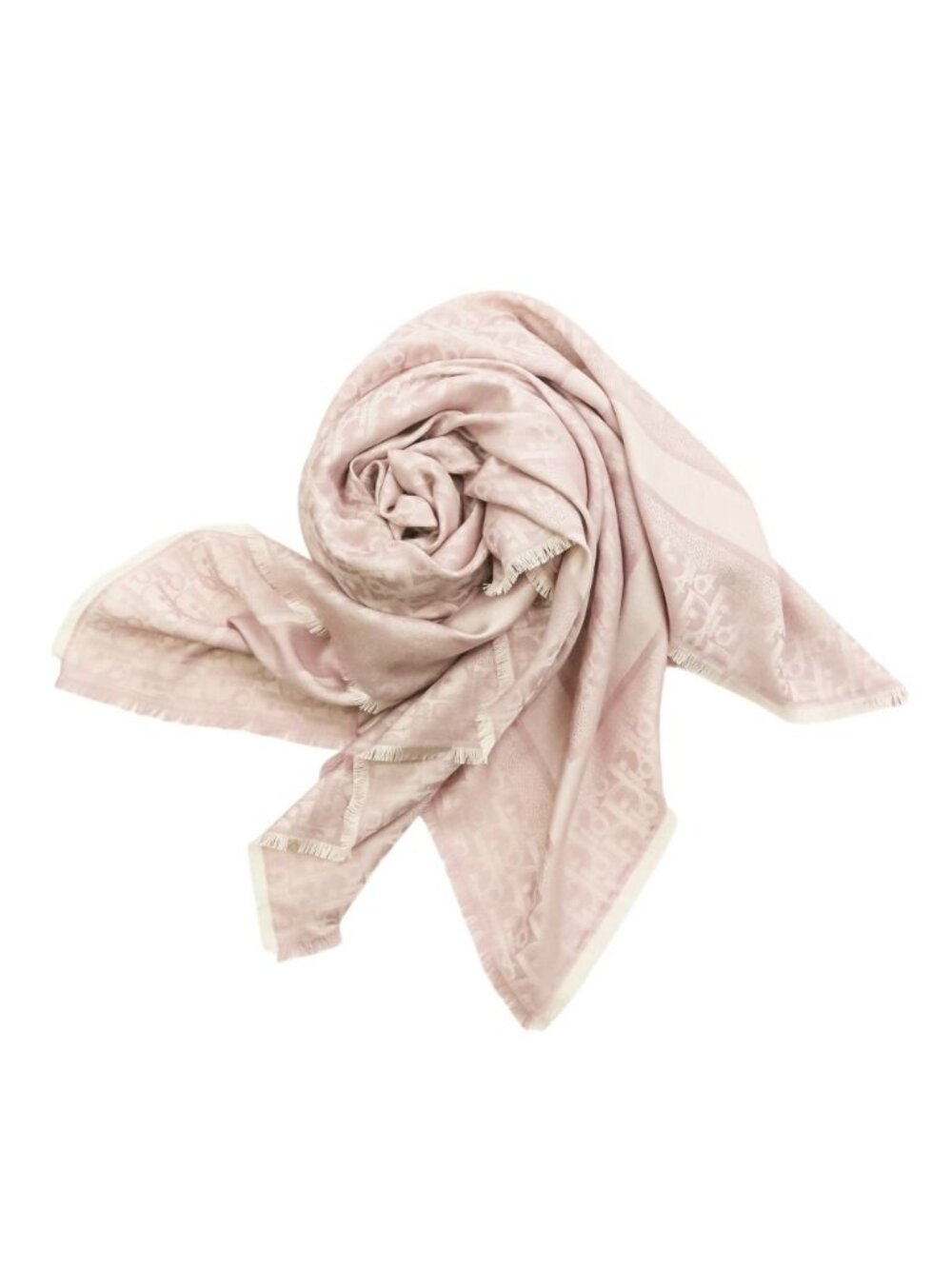 Dior Oblique Large Shawl Pink Scarf - Picture 8 of 14